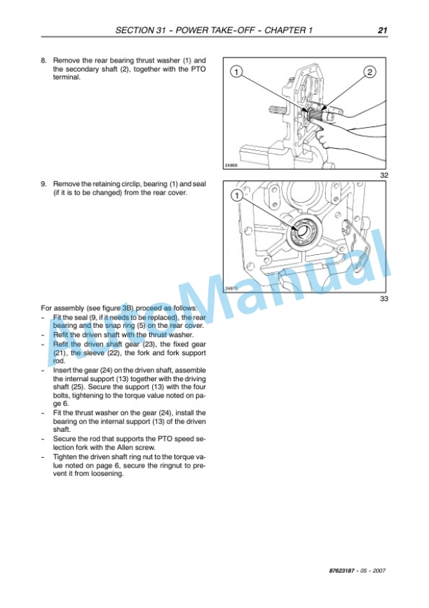 New Holland TL70A, TL80A, TL90A, TL100A Tractor Service Manual 87623187 2 New Holland TL70A, TL80A, TL90A, TL100A Tractor Service Manual 87623187-2
