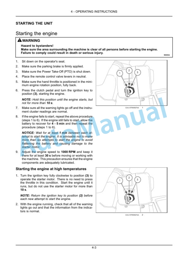New Holland TL75E, TL85E, TL95E Power Shuttle Tractor Operation and Maintenance Manual 47957740 3 New Holland TL75E, TL85E, TL95E Power Shuttle Tractor Operation and Maintenance Manual 47957740-3