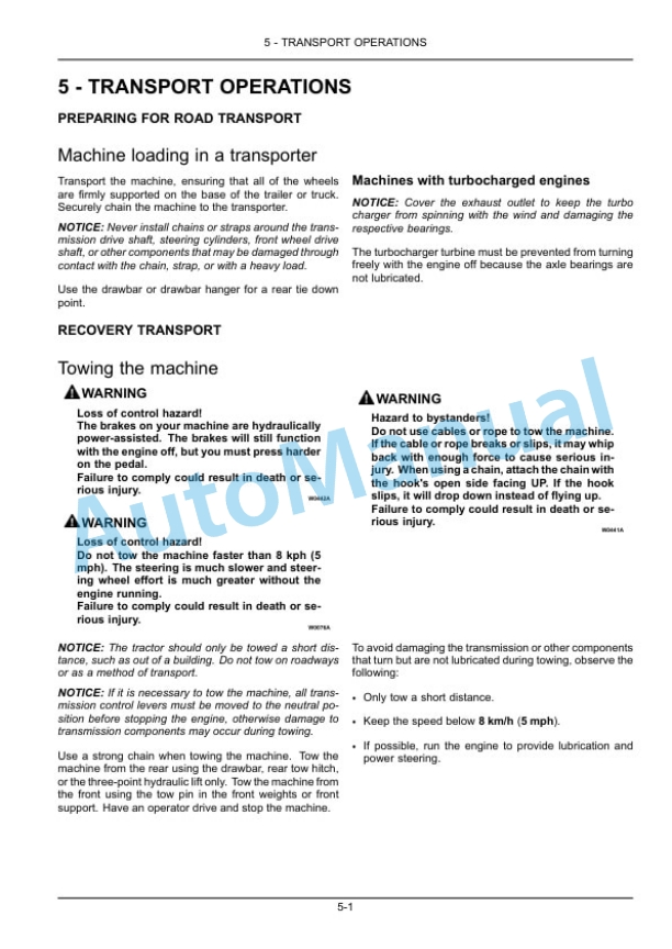 New Holland TL75E, TL85E, TL95E Power Shuttle Tractor Operation and Maintenance Manual 48090366 3 New Holland TL75E, TL85E, TL95E Power Shuttle Tractor Operation and Maintenance Manual 48090366-3