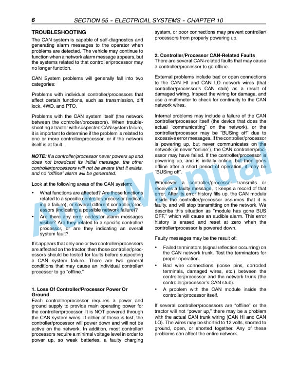 New Holland TL80A, TL90A, TL100A Tractor Repair Manual 87053397 3 New Holland TL80A, TL90A, TL100A Tractor Repair Manual 87053397-3