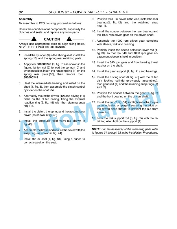 New Holland TL80A, TL90A, TL100A Tractor Repair Manual 87580877 2 New Holland TL80A, TL90A, TL100A Tractor Repair Manual 87580877-2