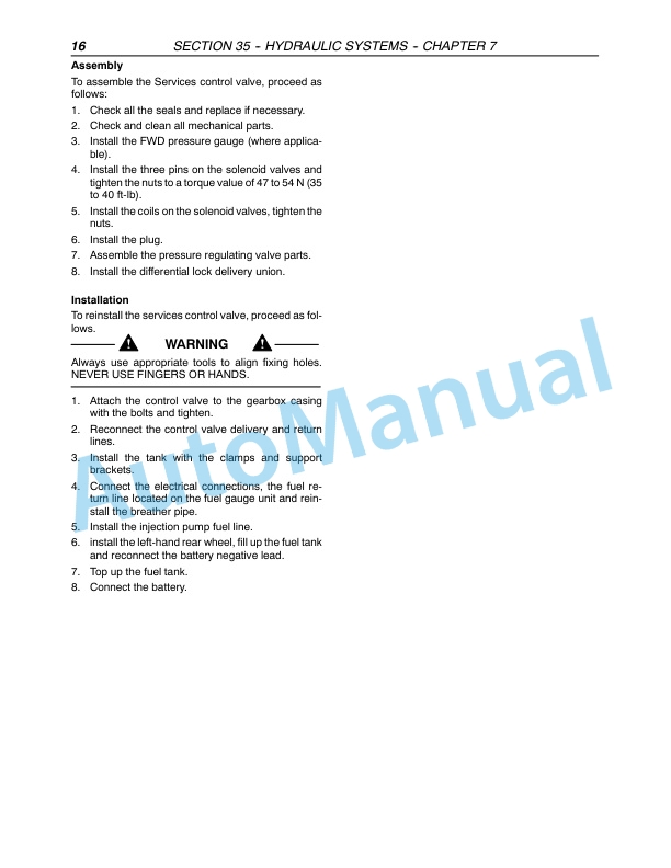 New Holland TL80A, TL90A, TL100A Tractor Repair Manual 87580879 3 New Holland TL80A, TL90A, TL100A Tractor Repair Manual 87580879 - Image 3