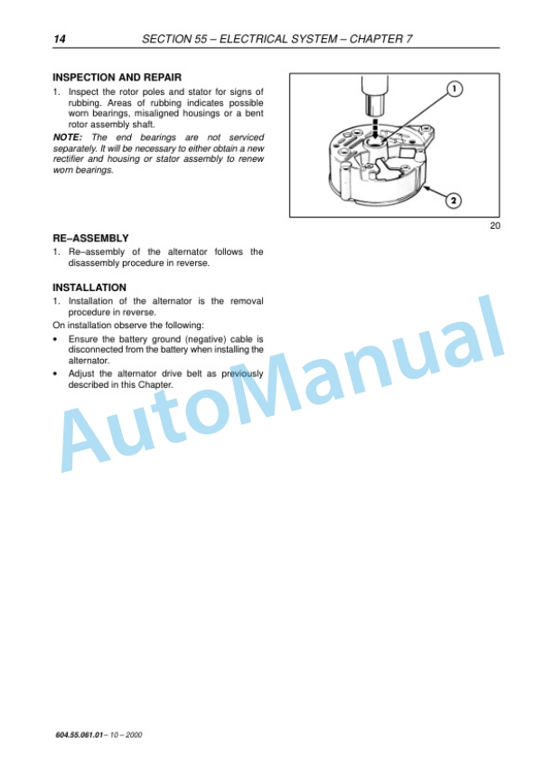 New Holland TM Series Tractor Repair Manual 6045506100 5 New Holland TM Series Tractor Repair Manual 6045506100 - Image 5