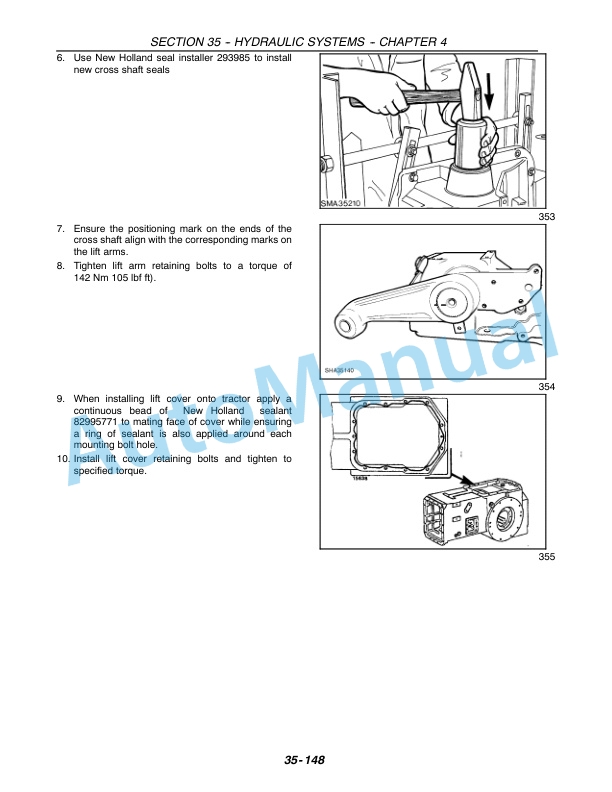 New Holland TM Series Tractor Repair Manual 87015506 4 New Holland TM Series Tractor Repair Manual 87015506 - Image 4