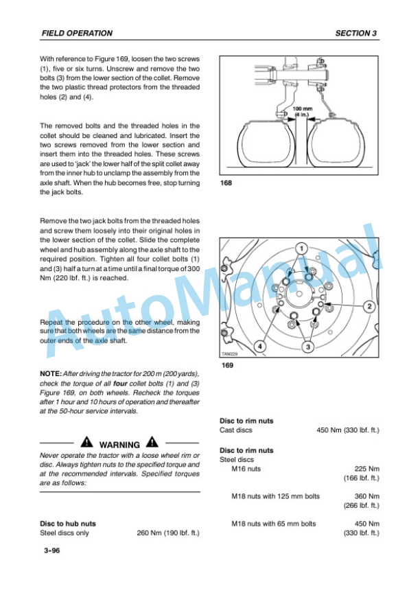 New Holland TM115, TM125, TM135, TM150, TM165 Operation and Maintenance Manual 6045326100 4 New Holland TM115, TM125, TM135, TM150, TM165 Operation and Maintenance Manual 6045326100 - Image 4