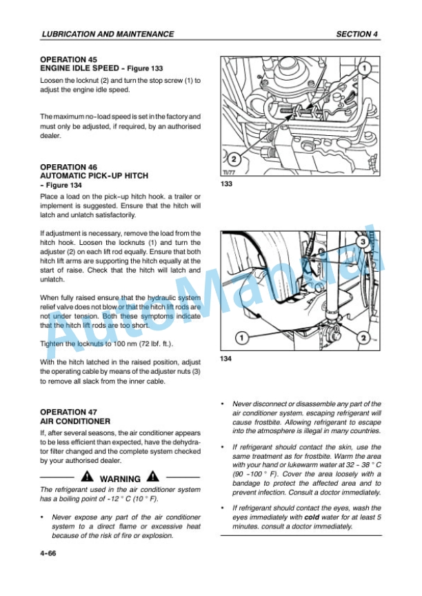 New Holland TM115, TM125, TM135, TM150, TM165 Operation and Maintenance Manual 6045326100 5 New Holland TM115, TM125, TM135, TM150, TM165 Operation and Maintenance Manual 6045326100 - Image 5