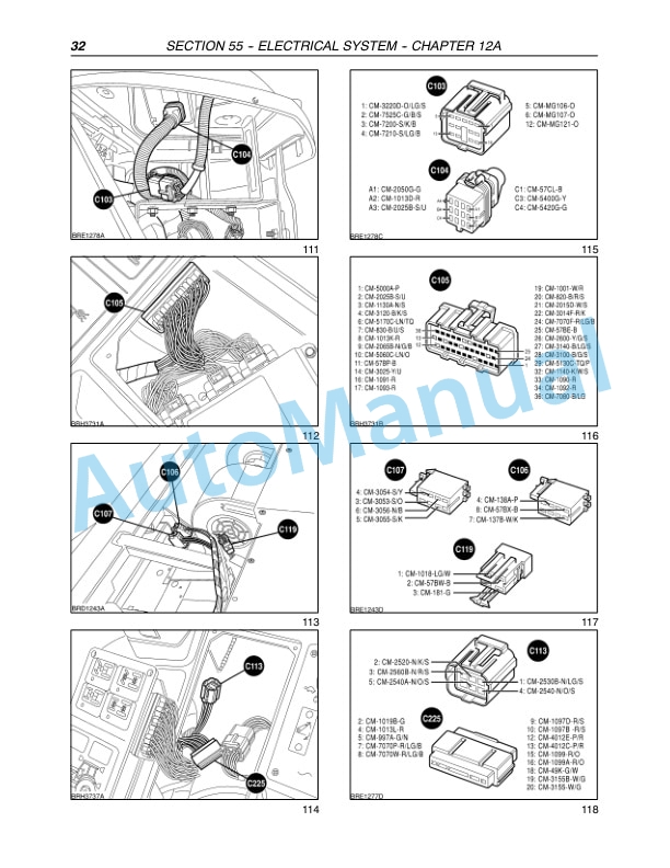 New Holland TM120, TM130, TM140, TM155, TM175, TM190 Tractor Repair Manual 87611248-4