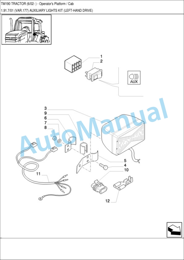 New Holland TM190 Tractor Parts Catalogue 5 New Holland TM190 Tractor Parts Catalogue-5