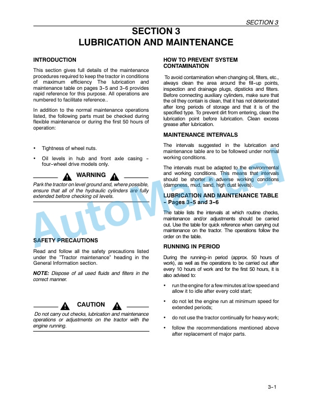New Holland TN55, TN65, TN70, TN75 Tractor Operation and Maintenance Manual 87033880 4 New Holland TN55, TN65, TN70, TN75 Tractor Operation and Maintenance Manual 87033880 - Image 4