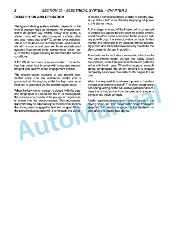 New Holland TN55, TN65, TN70, TN75 Tractor Repair Manual 87034098 5 New Holland TN55, TN65, TN70, TN75 Tractor Repair Manual 87034098 - Image 5