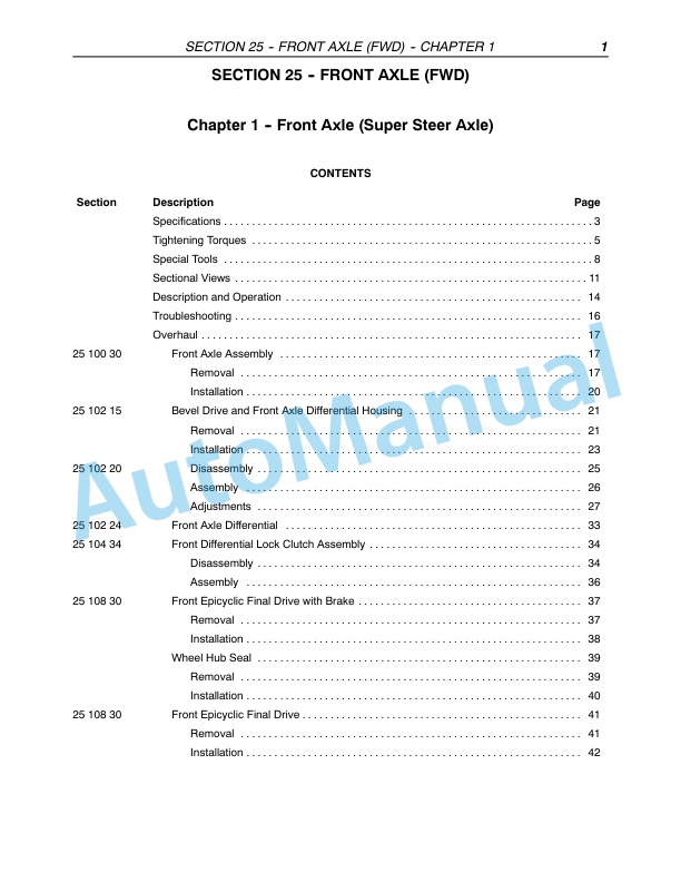 New Holland TN55D, TN55S, TN65D, TN65S, TN70D, TN70S, TN75D, TN75S Tractor Repair Manual 87059383-3
