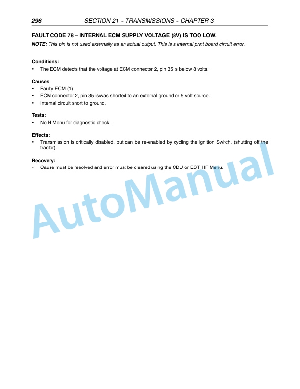 New Holland TN60A, TN70A, TN75A, TN85A, TN95A Tractor Repair Manual 87393902 4 New Holland TN60A, TN70A, TN75A, TN85A, TN95A Tractor Repair Manual 87393902 - Image 4
