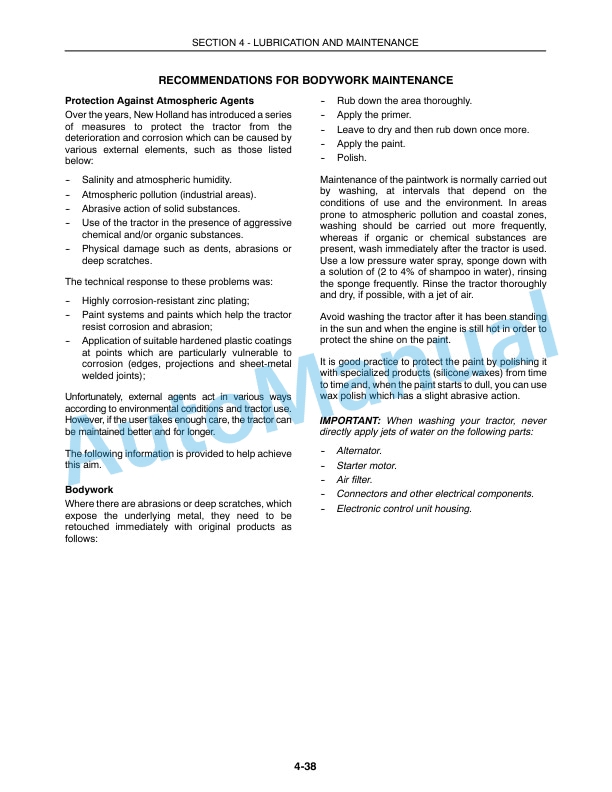 New Holland TN60A, TN70A, TN75A Tractor Operation and Maintenance Manual 87352934 5 New Holland TN60A, TN70A, TN75A Tractor Operation and Maintenance Manual 87352934 - Image 5