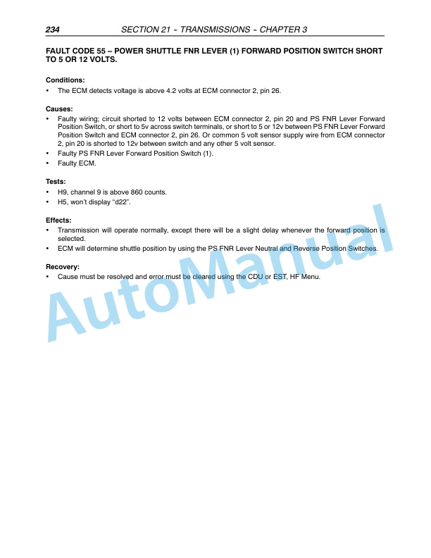New Holland TN60A, TN70A, TN75A Tractor Repair Manual 87047547 5 New Holland TN60A, TN70A, TN75A Tractor Repair Manual 87047547-5