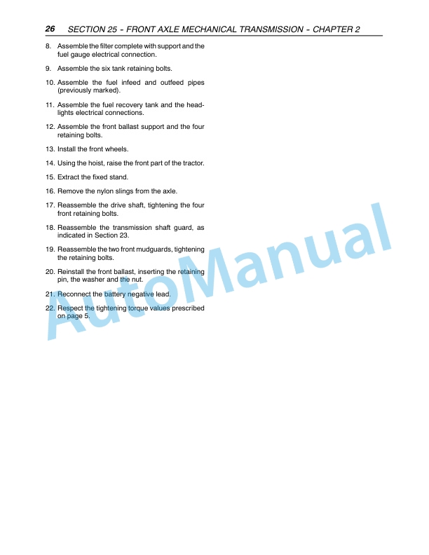 New Holland TN60VA, TN75VA, TN95VA Tractor Repair Manual 87352282 3 New Holland TN60VA, TN75VA, TN95VA Tractor Repair Manual 87352282-3