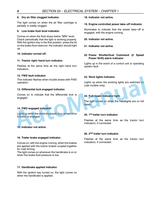 New Holland TN60VA, TN75VA, TN95VA Tractor Repair Manual 87352284 4 New Holland TN60VA, TN75VA, TN95VA Tractor Repair Manual 87352284-4