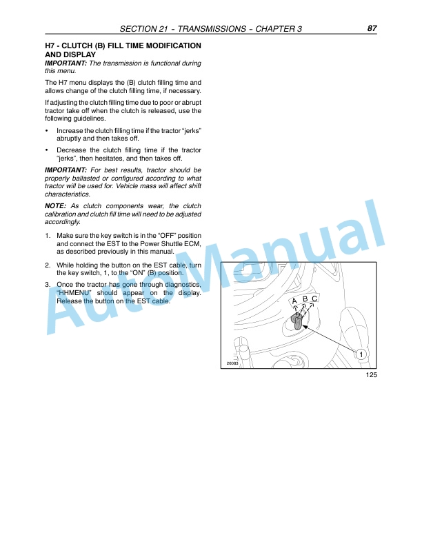 New Holland TN75FA, TN85FA, TN95FA Tractor Repair Manual 87051829 3 New Holland TN75FA, TN85FA, TN95FA Tractor Repair Manual 87051829-3