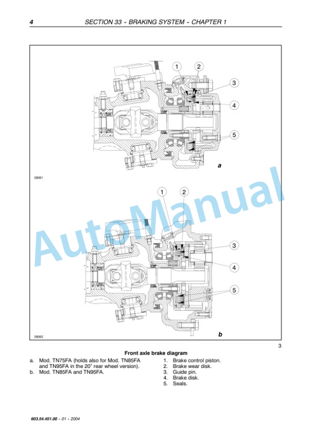 New Holland TN75FA, TN85FA, TN95FA Tractor Service Manual 6035445100 3 New Holland TN75FA, TN85FA, TN95FA Tractor Service Manual 6035445100 - Image 3