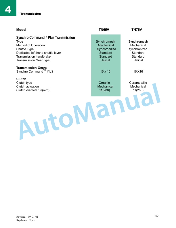 New Holland TNV Product Manual 86641473-3