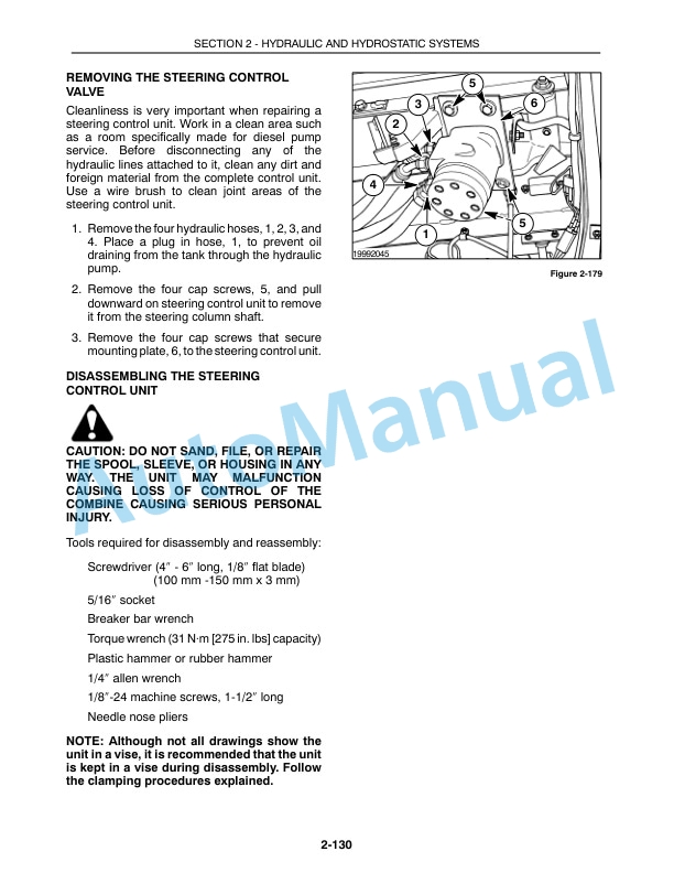 New Holland TR89, TR99 Repair Manual 86589290 3 New Holland TR89, TR99 Repair Manual 86589290-3