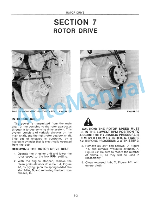 New Holland TR96, TR97, TR98 Combine Repair Manual 40009607 2 New Holland TR96, TR97, TR98 Combine Repair Manual 40009607-2