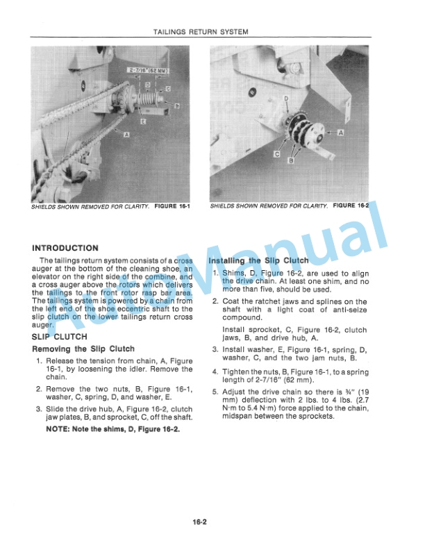 New Holland TR96, TR97, TR98 Combine Repair Manual 40009616 2 New Holland TR96, TR97, TR98 Combine Repair Manual 40009616-2