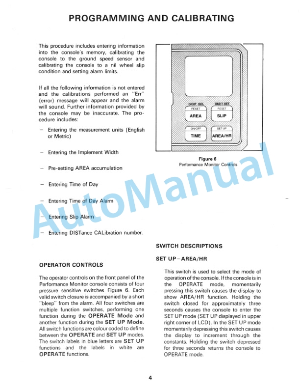 New Holland Tractor Performance Monitor Operation and Maintenance Manual 42881004 3 New Holland Tractor Performance Monitor Operation and Maintenance Manual 42881004-3