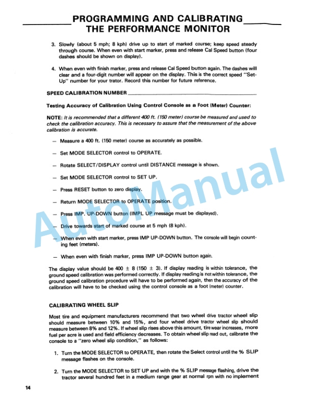 New Holland Tractor Performance Monitor Operation and Maintenance Manual 42881005 4 New Holland Tractor Performance Monitor Operation and Maintenance Manual 42881005 - Image 4