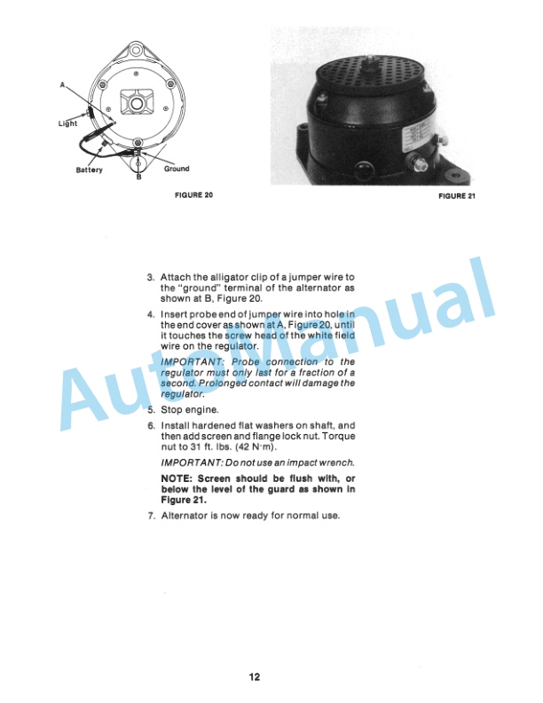New Holland TRW Alternator Service Manual 40480500 5 New Holland TRW Alternator Service Manual 40480500-5