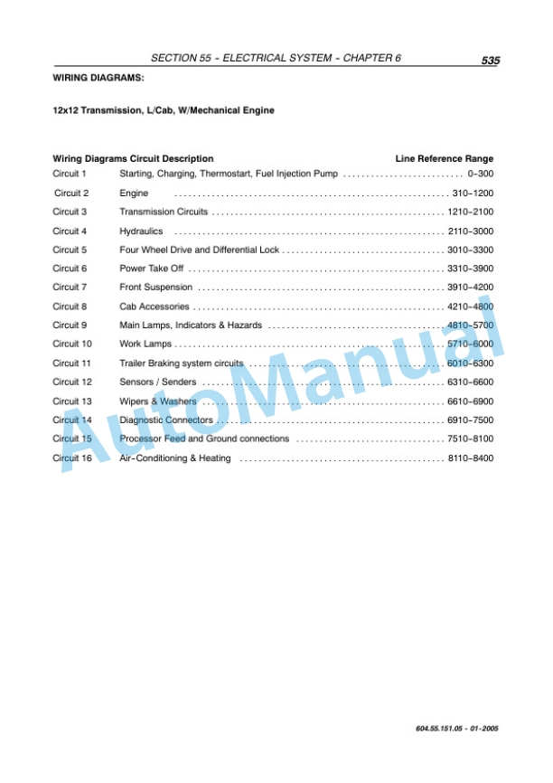 New Holland TS100A, TS110A, TS115A, TS125A, TS130A, TS135A Service Manual 6045515107 4 New Holland TS100A, TS110A, TS115A, TS125A, TS130A, TS135A Service Manual 6045515107 - Image 4