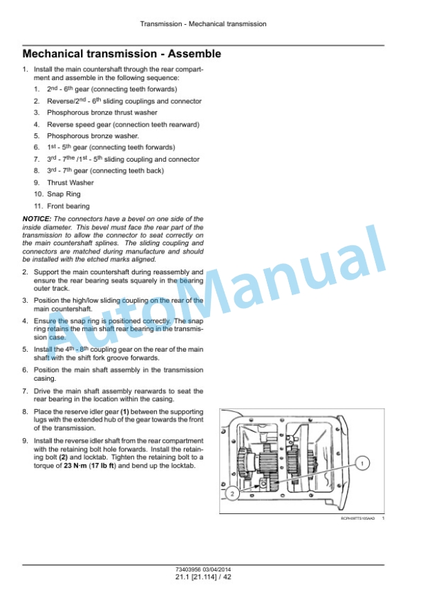 New Holland TS6000, TS6020, TS6030, TS6040 Sugar Cane Loader Service Manual 73403956 2 New Holland TS6000, TS6020, TS6030, TS6040 Sugar Cane Loader Service Manual 73403956-2