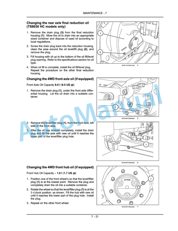 New Holland TS6020, TS6030, TS6030HC Tractor Operation and Maintenance Manual 84279727 5 New Holland TS6020, TS6030, TS6030HC Tractor Operation and Maintenance Manual 84279727-5