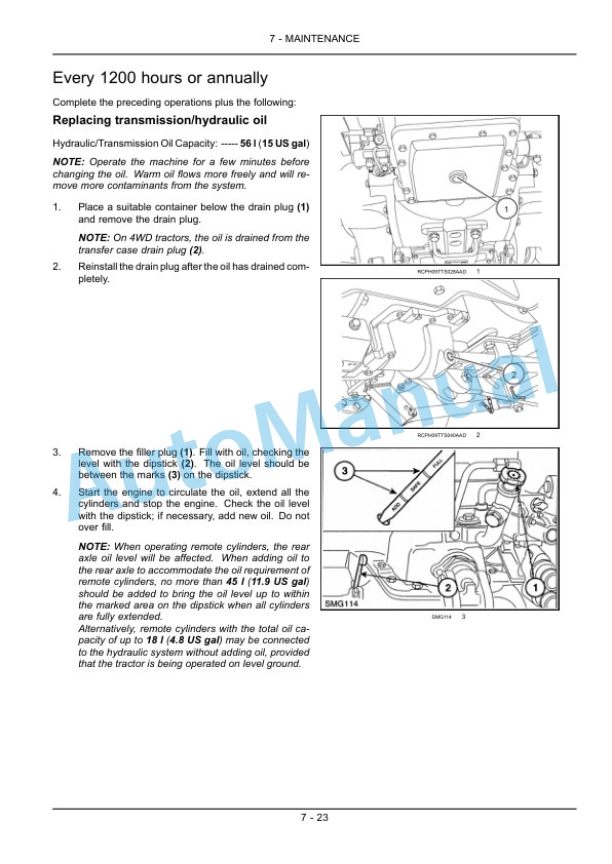 New Holland TS6020, TS6030, TS6030HC Tractor Operation and Maintenance Manual 84497609 5 New Holland TS6020, TS6030, TS6030HC Tractor Operation and Maintenance Manual 84497609-5