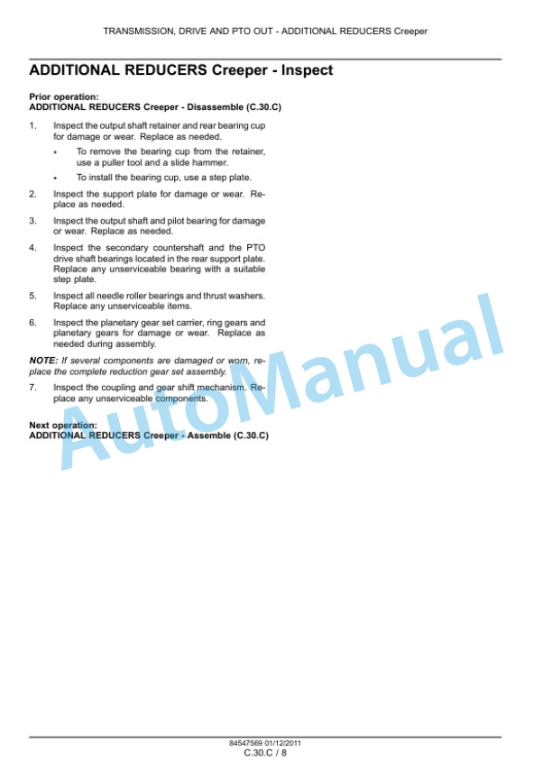 New Holland TS6020, TS6030, TS6030HC Tractor Service Manual 84547569 4 New Holland TS6020, TS6030, TS6030HC Tractor Service Manual 84547569-4