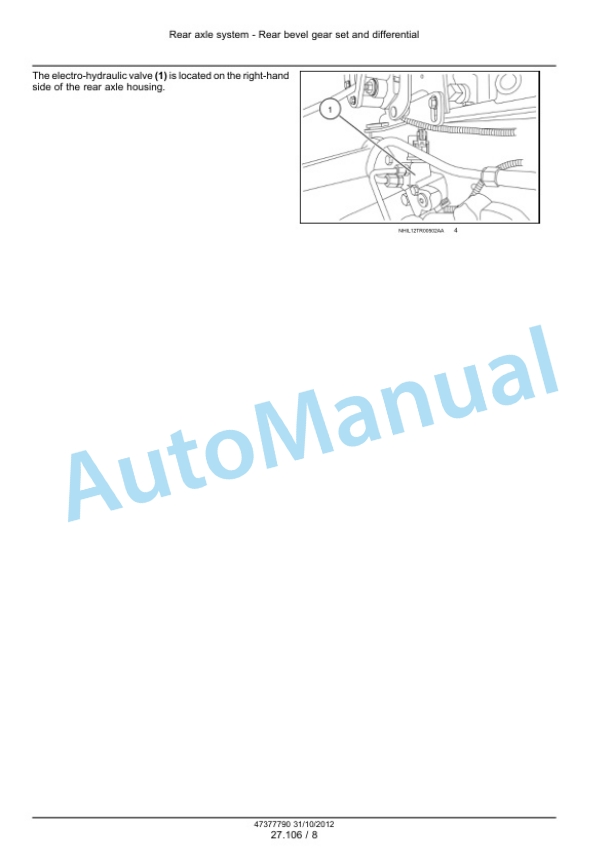 New Holland TS6.110, TS6.110HC, TS6.120, TS6.120HC, TS6.125, T6.140 Tractor Service Manual 47377790 3 New Holland TS6.110, TS6.110HC, TS6.120, TS6.120HC, TS6.125, T6.140 Tractor Service Manual 47377790 - Image 3