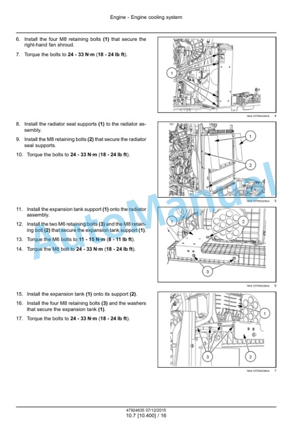 New Holland TS6.110, TS6.110HC, TS6.120, TS6.120HC, TS6.130, T6.140 Tier 4B Final Tractor Service Manual 47955983 4 New Holland TS6.110, TS6.110HC, TS6.120, TS6.120HC, TS6.130, T6.140 Tier 4B Final Tractor Service Manual 47955983 - Image 4