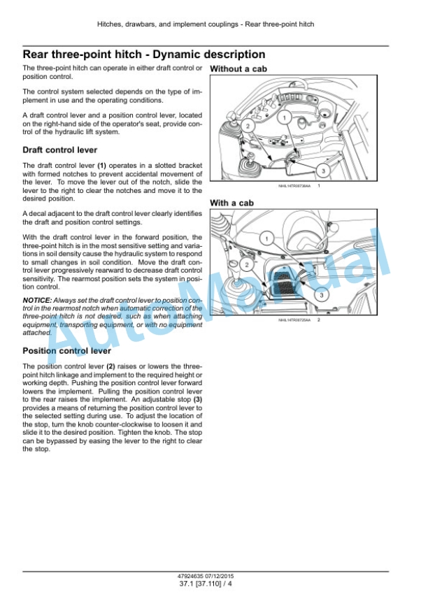 New Holland TS6.110, TS6.110HC, TS6.120, TS6.120HC, TS6.130, T6.140 Tier 4B Final Tractor Service Manual 47955986 4 New Holland TS6.110, TS6.110HC, TS6.120, TS6.120HC, TS6.130, T6.140 Tier 4B Final Tractor Service Manual 47955986 - Image 4