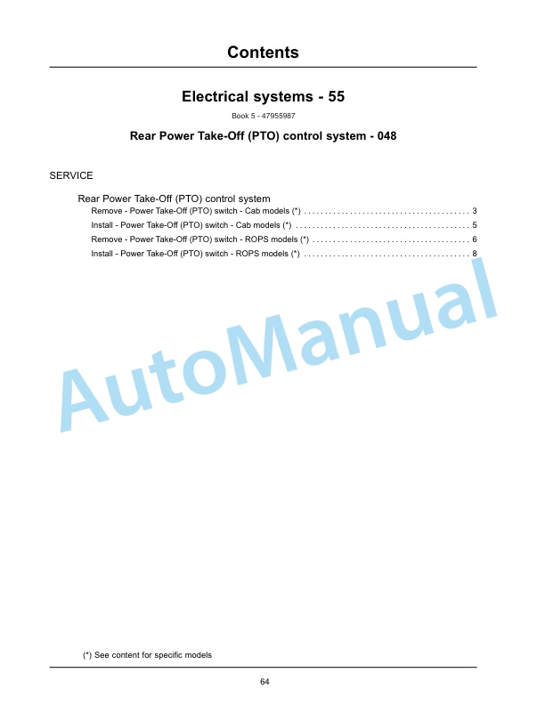 New Holland TS6.110, TS6.110HC, TS6.120, TS6.120HC, TS6.130, T6.140 Tier 4B Final Tractor Service Manual 47955992 4 New Holland TS6.110, TS6.110HC, TS6.120, TS6.120HC, TS6.130, T6.140 Tier 4B Final Tractor Service Manual 47955992-4
