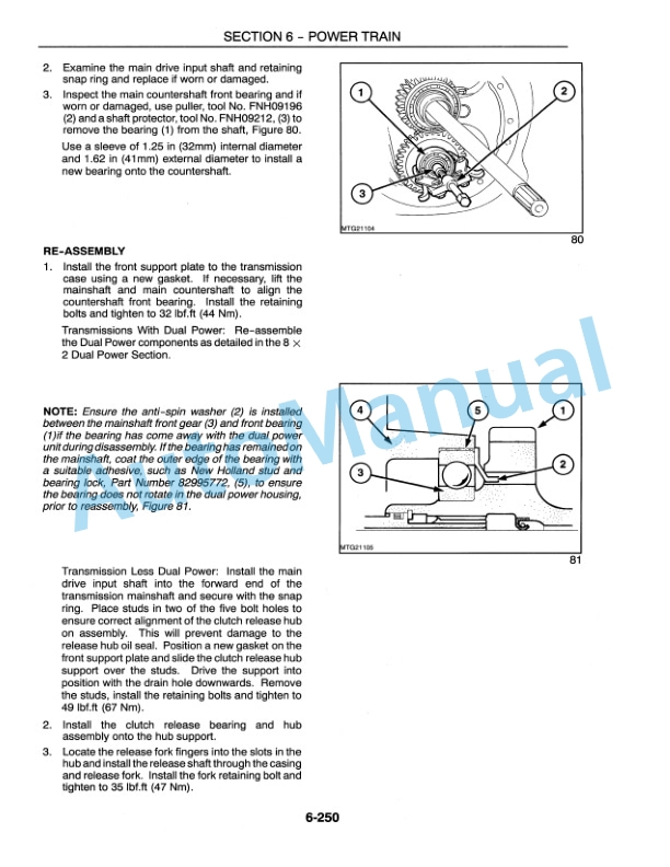 New Holland TS90, TS100, TS110 Repair Manual 86617682 4 New Holland TS90, TS100, TS110 Repair Manual 86617682 - Image 4