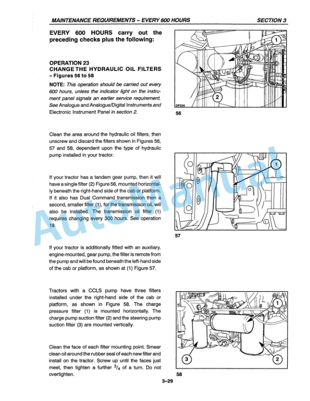 New Holland TS90, TS100, TS110 Synchro Command and ElectroShift Trasmission Operation and Maintenance Manual 86562959 5 New Holland TS90, TS100, TS110 Synchro Command and ElectroShift Trasmission Operation and Maintenance Manual 86562959-5