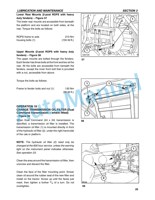 New Holland TS90, TS100, TS110, TS115 Tractor Operation and Maintenance Manual 86630281 5 New Holland TS90, TS100, TS110, TS115 Tractor Operation and Maintenance Manual 86630281-5
