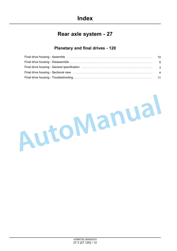 New Holland TT35, TT40, TT45 Tractor Service Manual 47899736 4 New Holland TT35, TT40, TT45 Tractor Service Manual 47899736 - Image 4