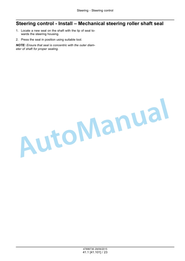 New Holland TT35, TT40, TT45 Tractor Service Manual 47899736 5 New Holland TT35, TT40, TT45 Tractor Service Manual 47899736 - Image 5