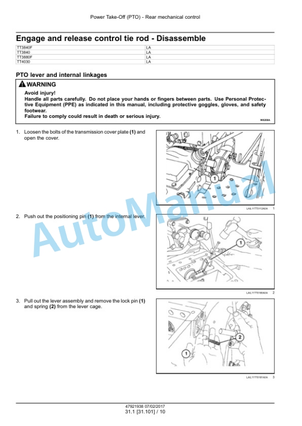 New Holland TT3840, TT3840F, TT4030, TT3880F Tractor Service Manual 47921938 4 New Holland TT3840, TT3840F, TT4030, TT3880F Tractor Service Manual 47921938 - Image 4