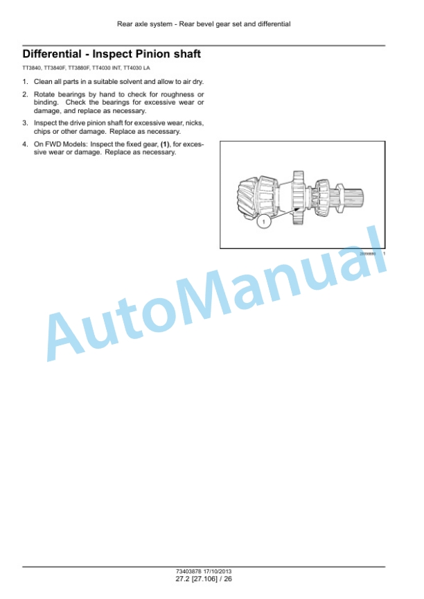 New Holland TT3840, TT3840F, TT4030, TT3880F Tractor Service Manual 73403878 4 New Holland TT3840, TT3840F, TT4030, TT3880F Tractor Service Manual 73403878-4