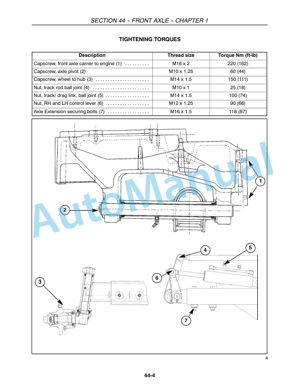 New Holland TT45A, TT50A Tractor Repair Manual 87655300 2 New Holland TT45A, TT50A Tractor Repair Manual 87655300-2