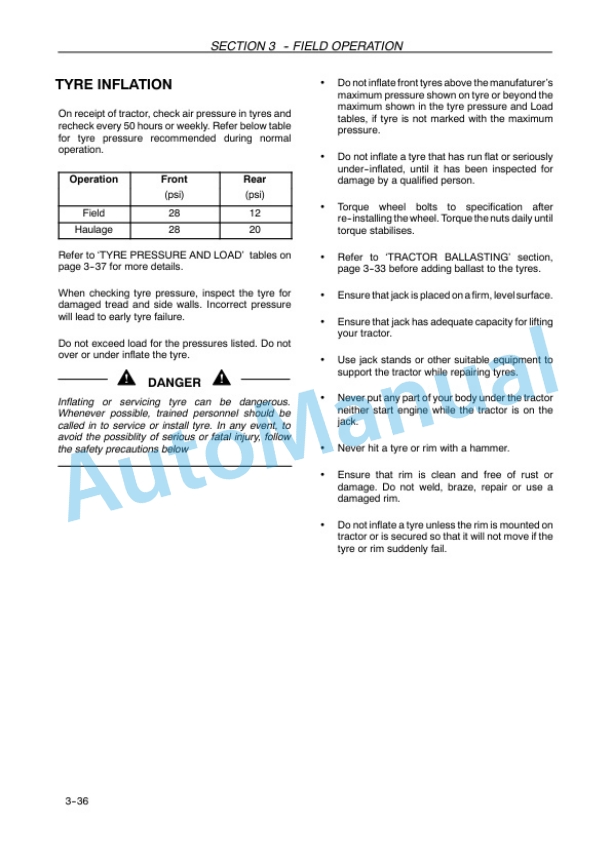 New Holland TT4.75, TT4.65, TT4.55 Tractor Operation and Maintenance Manual 47812450 4 New Holland TT4.75, TT4.65, TT4.55 Tractor Operation and Maintenance Manual 47812450-4