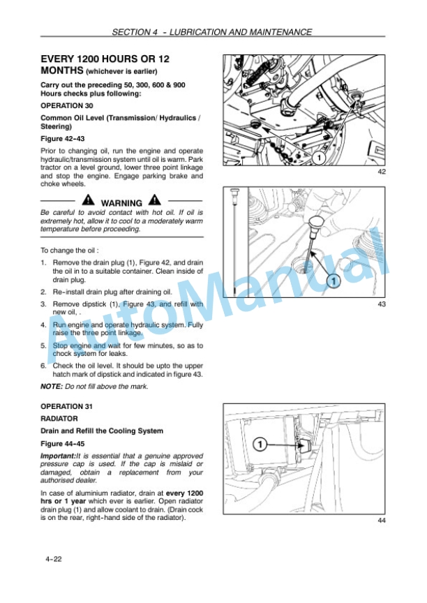 New Holland TT4.75, TT4.65, TT4.55 Tractor Operation and Maintenance Manual 47812450 5 New Holland TT4.75, TT4.65, TT4.55 Tractor Operation and Maintenance Manual 47812450-5
