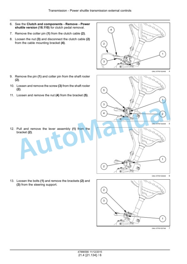 Alternative view of New Holland TT4.80, TT4.90 Tractor Service Manual 47866580