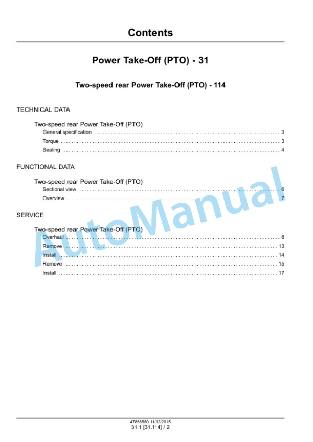 New Holland TT4.80, TT4.90 Tractor Service Manual 47866580 3 New Holland TT4.80, TT4.90 Tractor Service Manual 47866580 - Image 3